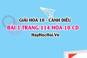 Giải bài 1 trang 114 Hóa 10 Cánh Diều SGK
